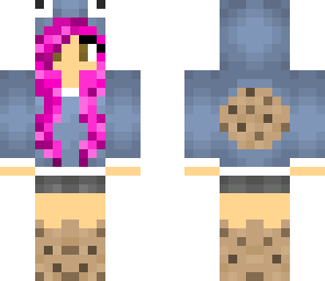 pink haired cookie moster girl