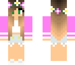 pink flower girl