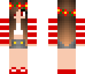 red flower girl