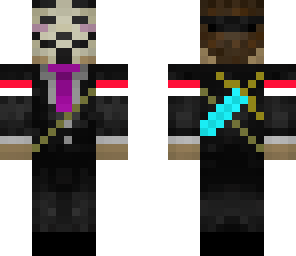 anonymous with golden sword