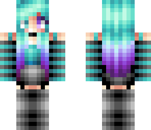 blue and purple emo