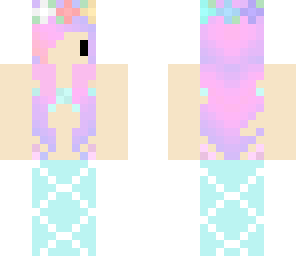 cute chibi pastel mermaid