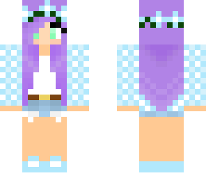 purple haired girl 