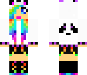 rainbow panda girl