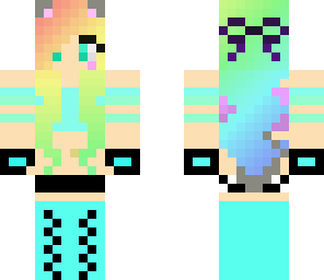 neon wolf girl