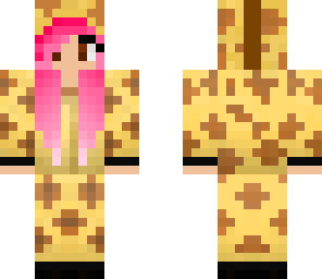 giraf girl with pink hair