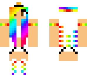 rainbow cool girl