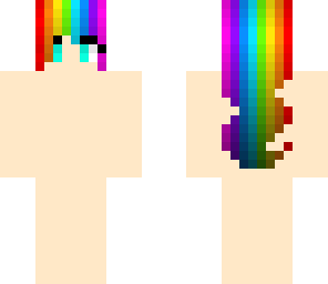 rainbow girl skin base