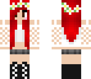 crop top red head