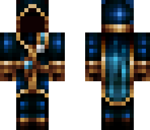 blue hooded mage
