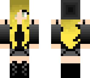 blonde with black