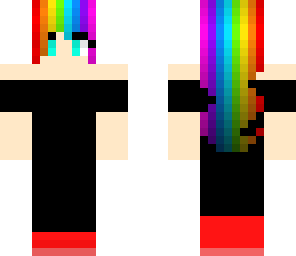 rainbow black dress