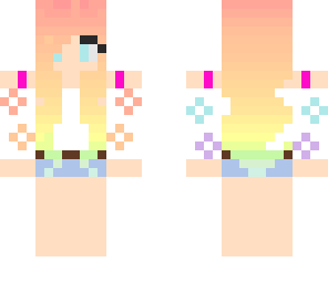 pastel rainbow girl