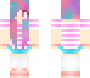 blue pink purple hair