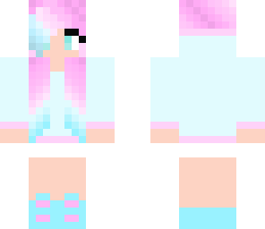 pink and blue pastel girl