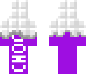 purple white chocolate skin