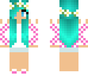 blue haired girl normal