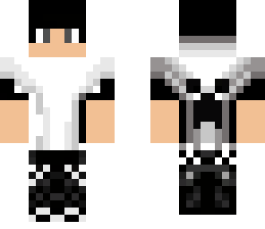 simple black and white headphoned male