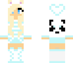 ice blue panda girl