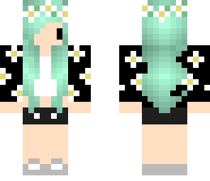 cute flower chibi girl