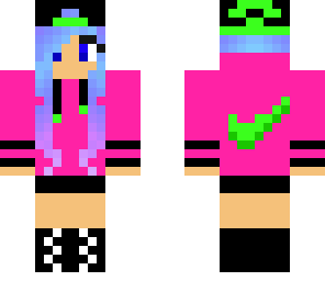 pink and green nike