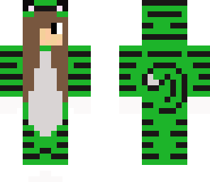 green cat girl