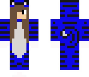blue cat girl