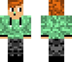 gamer with green sweater