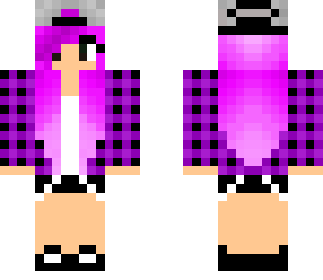 cool girl with purple hair