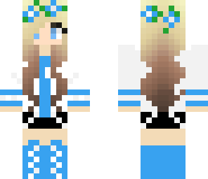 girl blue happy