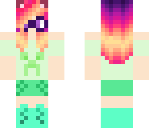 cute creeper girl with cat ears