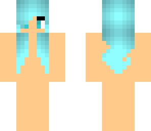 blue hair girl base
