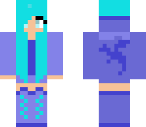 faded purple dragon girl