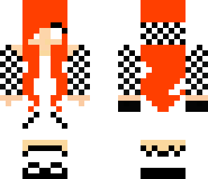 black and white herobrine girl