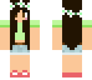 green flower girl edit