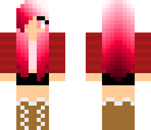 pink coat girl