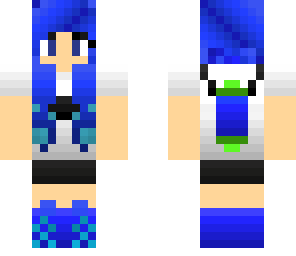 dark blue splatoon inkling girl