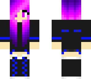 blue enderman girl