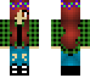 redhead plaid