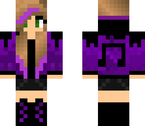 purple music girl
