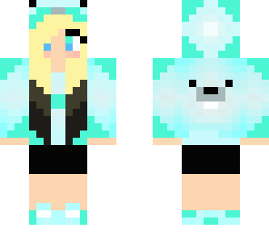cute blonde panda girl