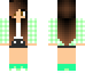 green flannel girl