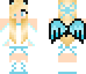 kitty with wings blue