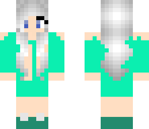 simple blue girl