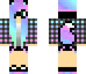 nerdy rainbow wolf girl edited