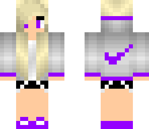 purple nike girl