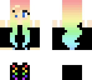 rainbow girl edit