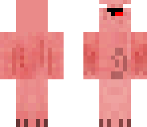 hero pig head to the back