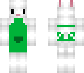 bunny with an apron