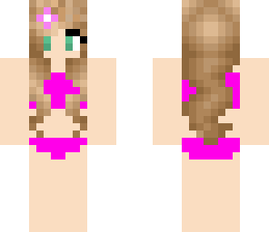 purple beach girl